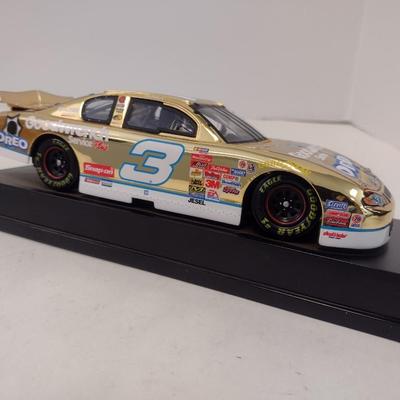 Sale Photo Thumbnail #799: Race Fans Limited Edition Double Plated 24K Gold Dale Earnhardt #3 Oreo GM Goodwrench 2001 Monte Carlo with Original Box