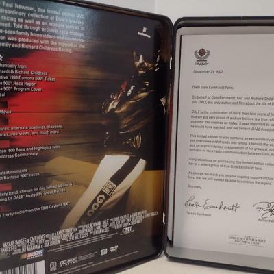 Sale Photo Thumbnail #1016: Action Racing Presentation of 'Dale' Documentary CD Set Narrated by Paul Newman in Protective Tin