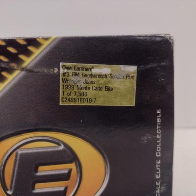 Sale Photo Thumbnail #1023: Action Limited Edition Dale Earnhardt Die Cast NASCAR #3 GM Goodwrench Wrangler Jeans 1999 Monte Carlo in Original Box