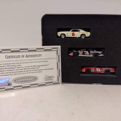 Sale Photo Thumbnail #1097: Revell Earnhardt Family Three-Car Die Cast Race Cars in Limited Edition Collector Tin includes Ralph, Dale, and Dale, Jr Earnhardt