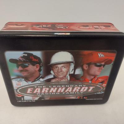 Sale Photo Thumbnail #1096: Revell Earnhardt Family Three-Car Die Cast Race Cars in Limited Edition Collector Tin includes Ralph, Dale, and Dale, Jr Earnhardt