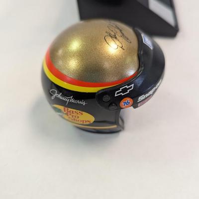 Sale Photo Thumbnail #1193: NASCAR Dale Earnhardt 1998 Bass Pro Shop Helmet 1/4 Scale 50th Anniversary Special Edition