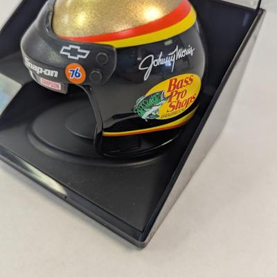 Sale Photo Thumbnail #1189: NASCAR Dale Earnhardt 1998 Bass Pro Shop Helmet 1/4 Scale 50th Anniversary Special Edition