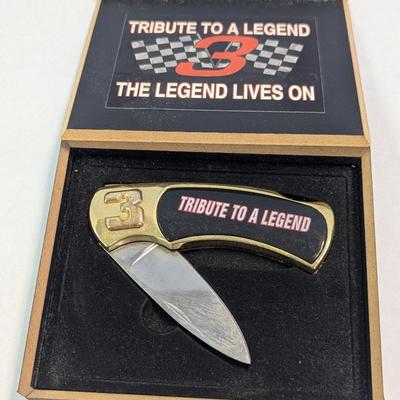 Sale Photo Thumbnail #1180: Dale Earnhardt #3 Collector Knife Tribute To A Legend - The Legend Lives On