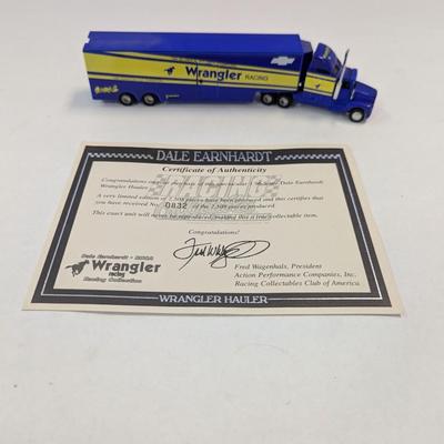 Sale Photo Thumbnail #1218: NASCAR Wrangler Racing Dale Earnhardt #3 Hauler #0832/2508 With COA