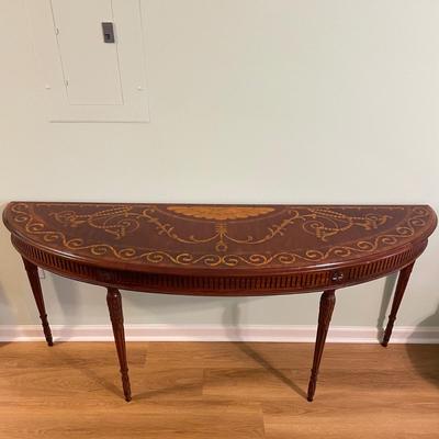 Maitland-Smith Inlaid Console Table (DR-SS)
