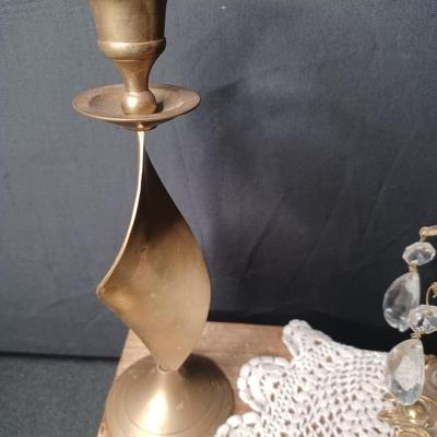 Sale Photo Thumbnail #68: Vintage Brass Collection
* Doily and wood riser not included