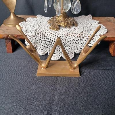Sale Photo Thumbnail #66: Vintage Brass Collection
* Doily and wood riser not included