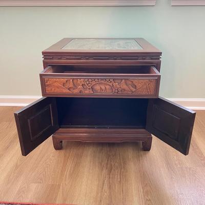 Ornate Solid Wood Relief Cabinet (DR-SS)