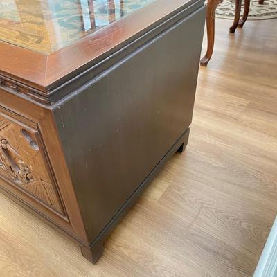 Ornate Solid Wood Relief Cabinet (DR-SS)