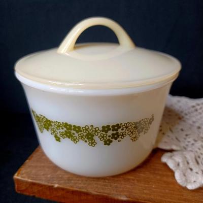 Sale Photo Thumbnail #76: PYREX Collection
* Doily and wood riser not included