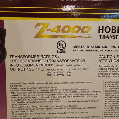 Two MTH Z-4000 Hobby Transformers (T2-JS)