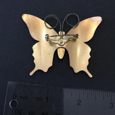 Vintage made in Korea butterfly brooch