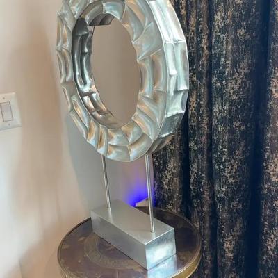 Silver Round Home Decor - 34” Tall