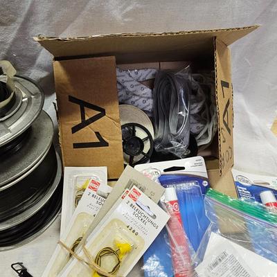 Assorted Electrical, Wire, Bulbs & More (T2-JS)