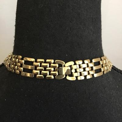 Vintage, gold, toned, chain necklace