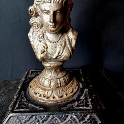 Sale Photo Thumbnail #113: Vintage Bust Oil Lamp + Books