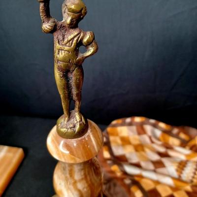 Sale Photo Thumbnail #150: Matching Bronze statue