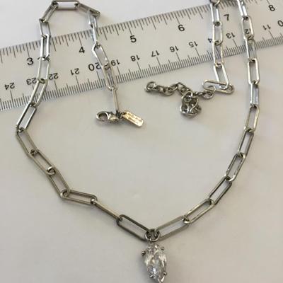 Melinda Maria crystal pendant necklace