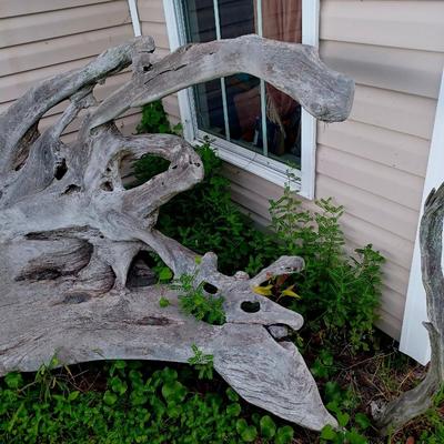 Sale Photo Thumbnail #176: One of a kind driftwood bench