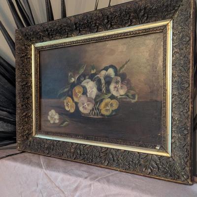 Sale Photo Thumbnail #183: Pansy Framed Artwork