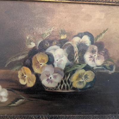 Sale Photo Thumbnail #184: Pansy Framed Artwork