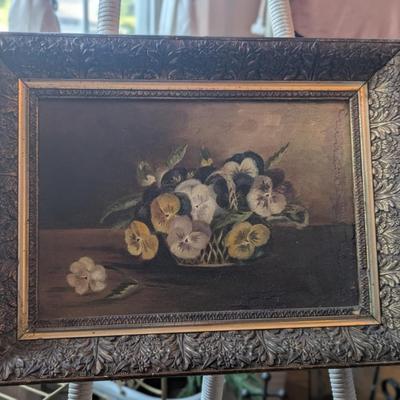 Sale Photo Thumbnail #188: Pansy Framed Artwork