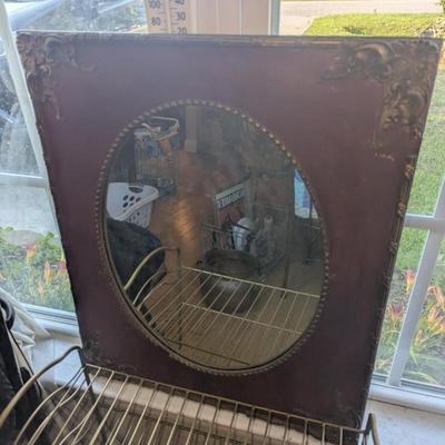Sale Photo Thumbnail #189: Vintage Ornate Mirror w/ Golden Wood Accents