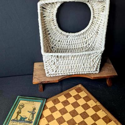Fire King Mugs + Vintage Checkerboard