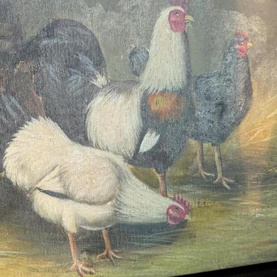 Sale Photo Thumbnail #225: Roosters on Canvas