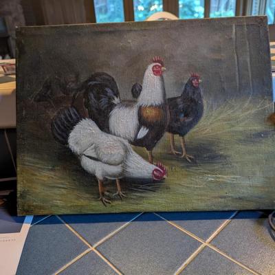 Sale Photo Thumbnail #222: Roosters on Canvas