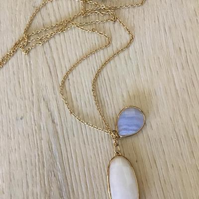 Beautiful Stella, and dot gemstone tassel necklace