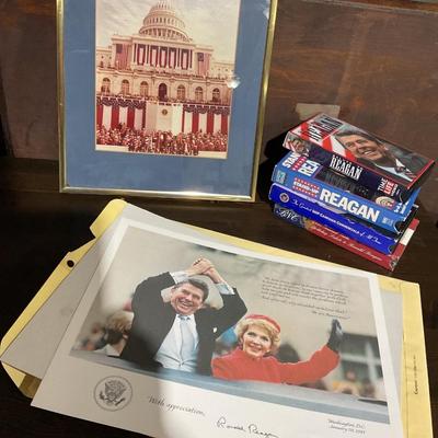 Sale Photo Thumbnail #259: Collection of tapes,  poster , photograph framed