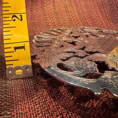 Vintage Wallace Silver Trivet #7321. 6 1/4 inch.