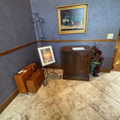 Sale Photo Thumbnail #21: Buffet server. plant , home decor. Easel not included