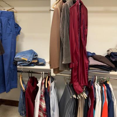 Sale Photo Thumbnail #63: Men’s & women’s clothing & shoes. Both closets .size S & M Shies 6 1/2-7 (w)  7-8 (M)