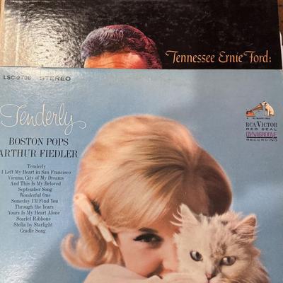 Lot of Vinyl Records. Jose Feliciano, Pete Fountain, Mario Lanza, Tennessee Ernie Ford, Tchaikovsky, John Gary & More.