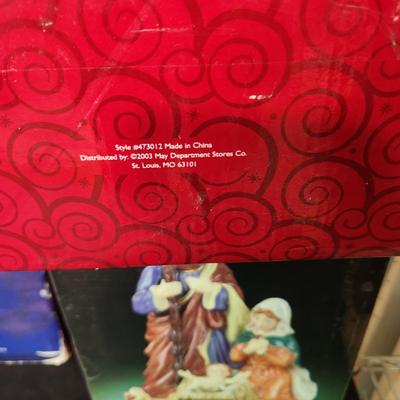 Christmas Decor Lot Tree Topper, Nativite ,Musical Wise Men , Joseph Mary Jesus