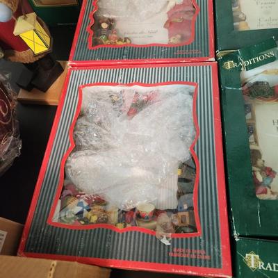Large lot Christmas Holiday Decor Nutcrackers ,Holiday Frames ,Heirloom Collection Ornaments ,Glass Friendship Ball