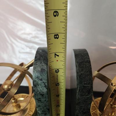 Brass Aemillary Sphere Globe Bookends