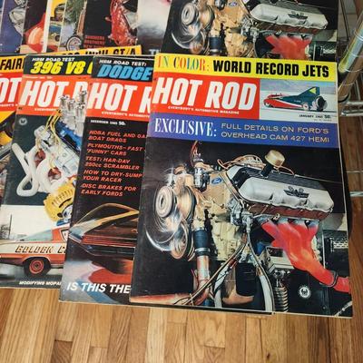 Lot of Hot Rod 1960's Magazines