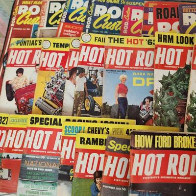 Lot of Hot Rod 1960's Magazines