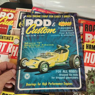 Lot of Hot Rod 1960's Magazines
