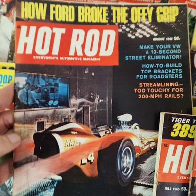Lot of Hot Rod 1960's Magazines