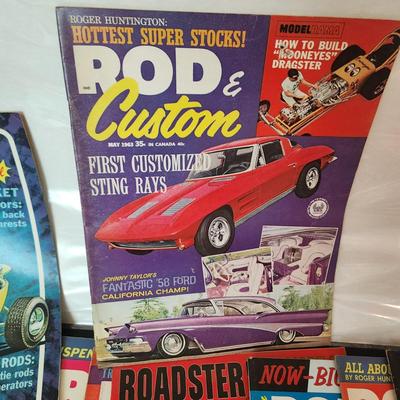 Lot of Hot Rod 1960's Magazines