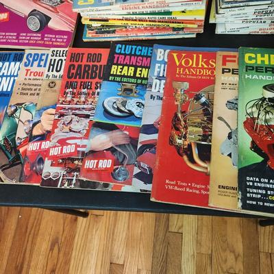 Box Lot of Car Magazines 1960's Custom Rodder, Rods, Championship Hot Rods , Custom Car Yearbooks , Popular Science Auto Care