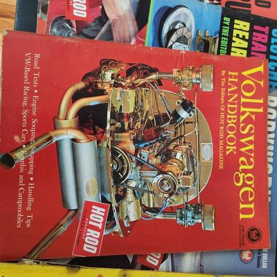Box Lot of Car Magazines 1960's Custom Rodder, Rods, Championship Hot Rods , Custom Car Yearbooks , Popular Science Auto Care
