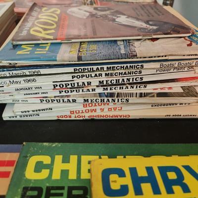 Box Lot of Car Magazines 1960's Custom Rodder, Rods, Championship Hot Rods , Custom Car Yearbooks , Popular Science Auto Care