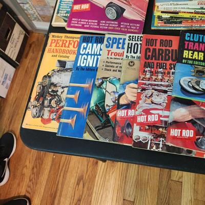 Box Lot of Car Magazines 1960's Custom Rodder, Rods, Championship Hot Rods , Custom Car Yearbooks , Popular Science Auto Care