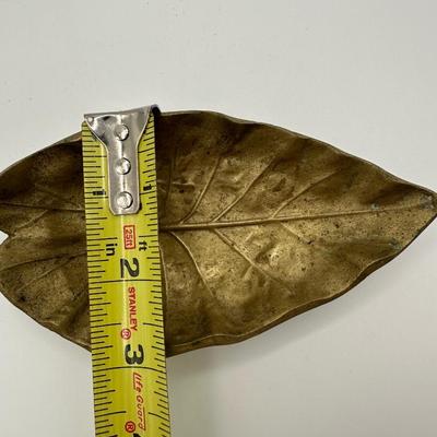 Vintage Brass Imperial Tarro Leaf Dish